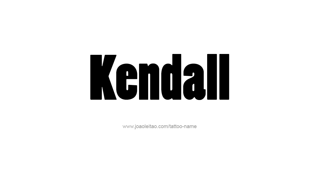 Tattoo Design Name Kendall   