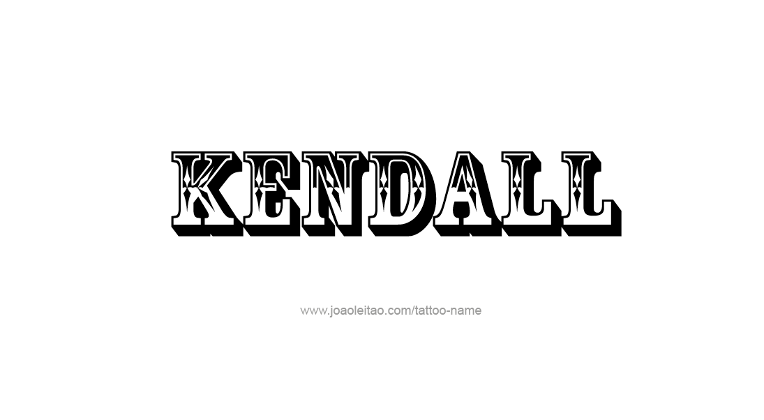 Tattoo Design Name Kendall   