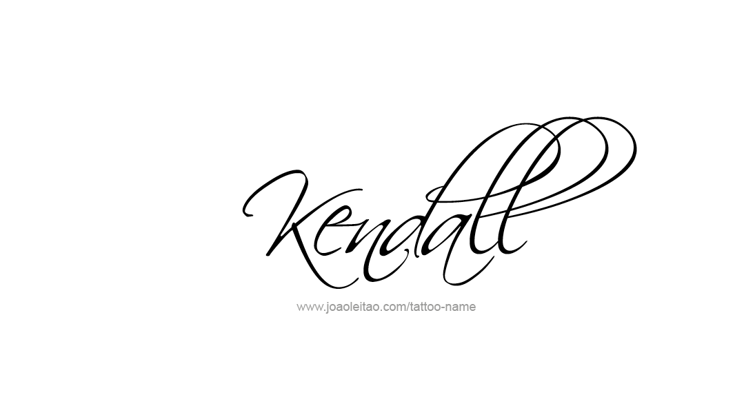 Tattoo Design Name Kendall   