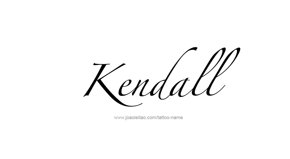 Tattoo Design Name Kendall   