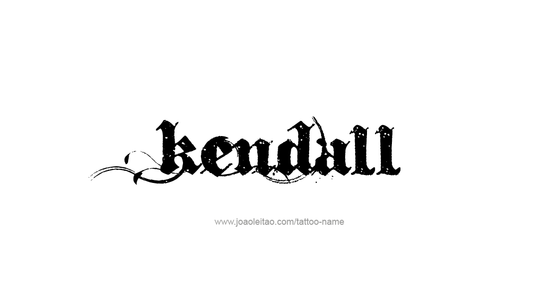 Tattoo Design Name Kendall   