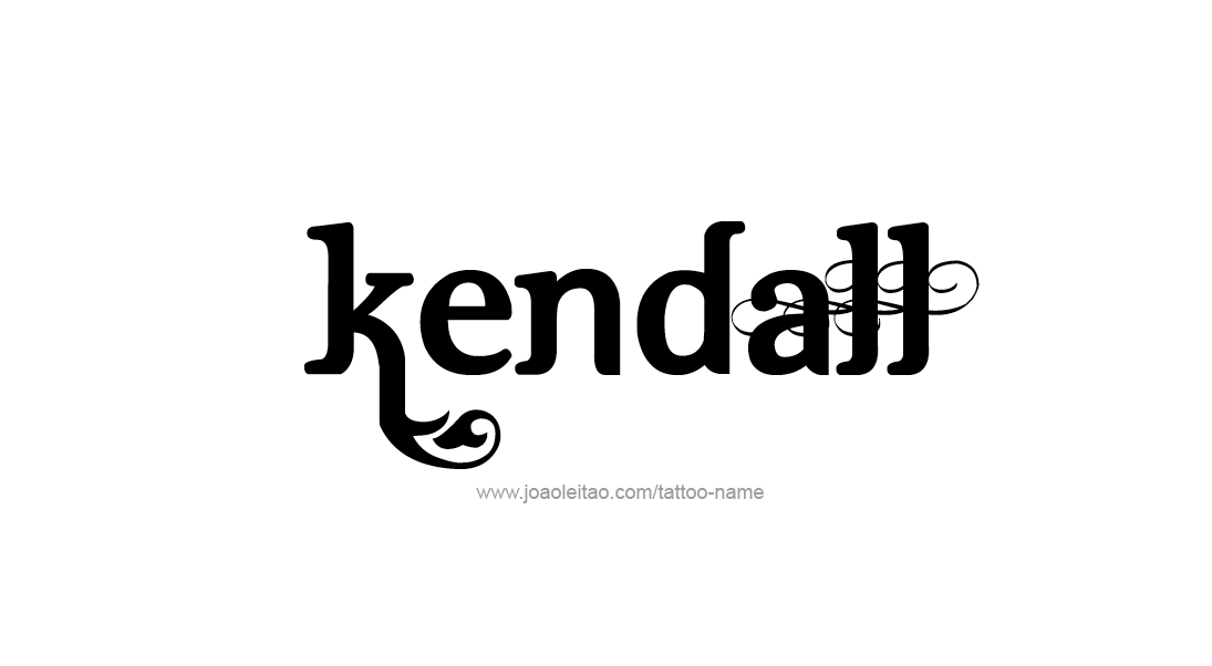 Tattoo Design Name Kendall   