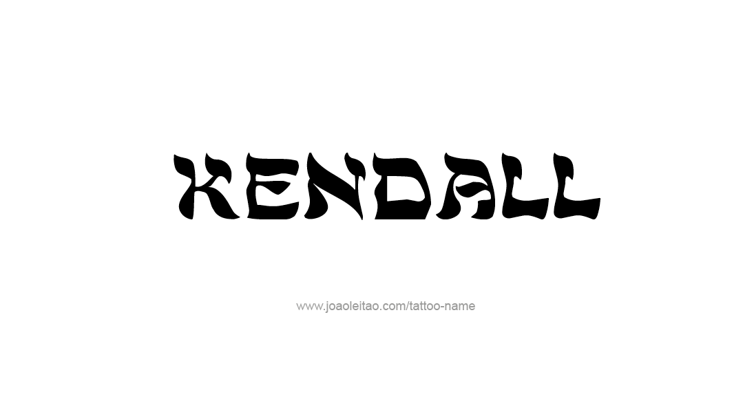 Tattoo Design Name Kendall   