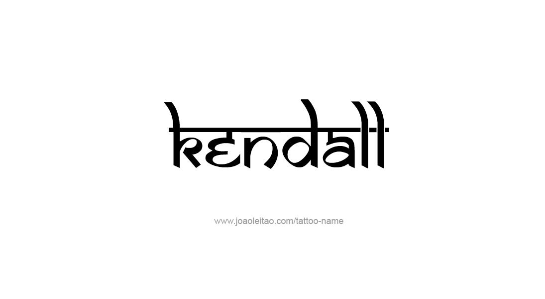 Tattoo Design Name Kendall   