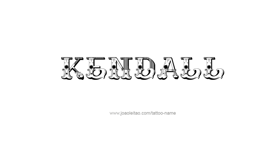 Tattoo Design Name Kendall   