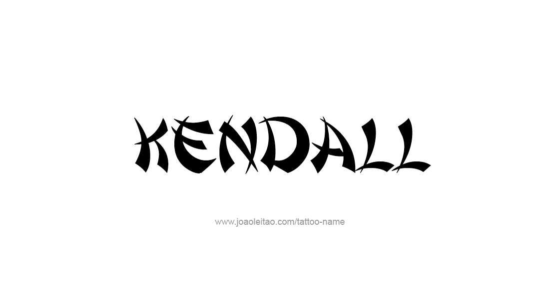 Tattoo Design Name Kendall   