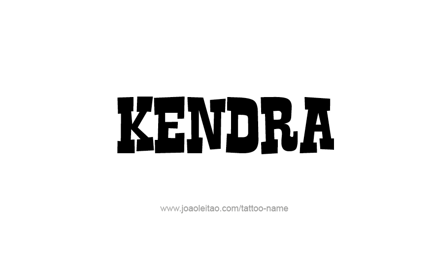 Tattoo Design Name Kendra   