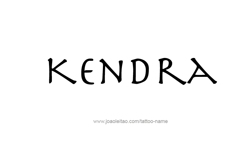 Tattoo Design Name Kendra   