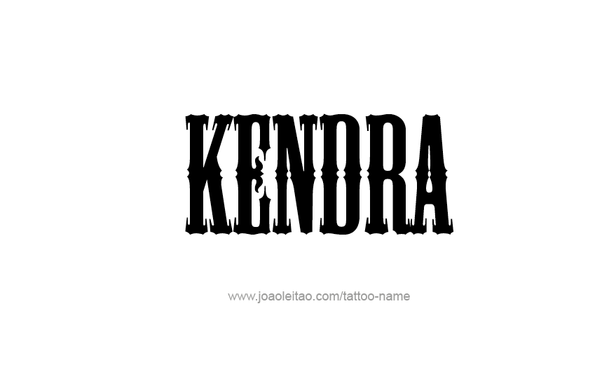 Tattoo Design Name Kendra   