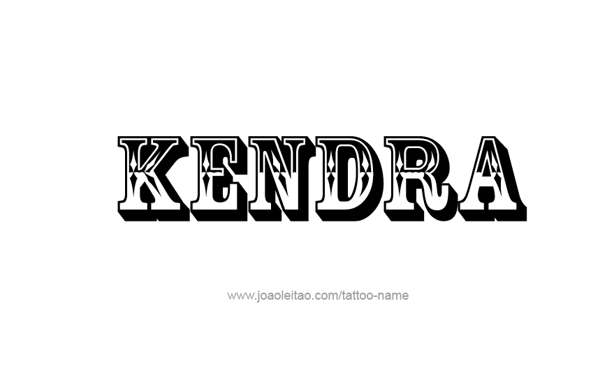 Tattoo Design Name Kendra   