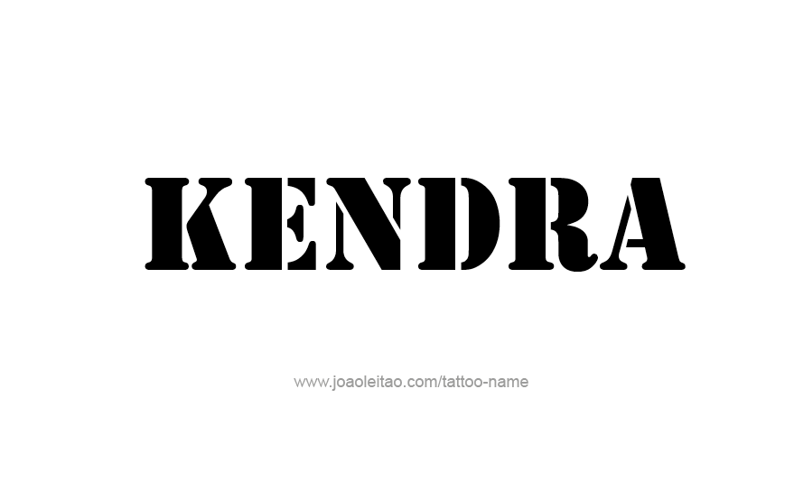 Tattoo Design Name Kendra   