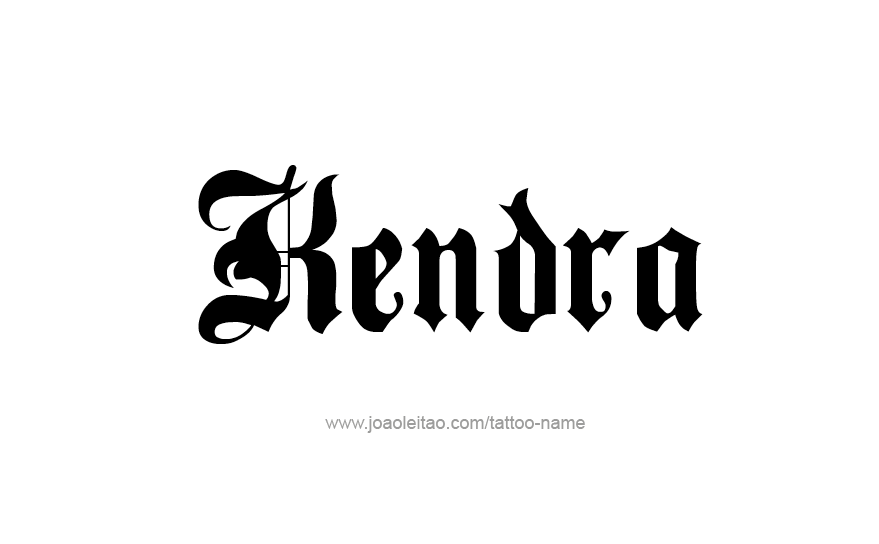 Tattoo Design Name Kendra   