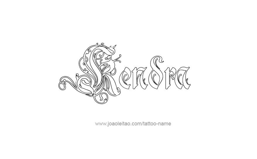 Tattoo Design Name Kendra   