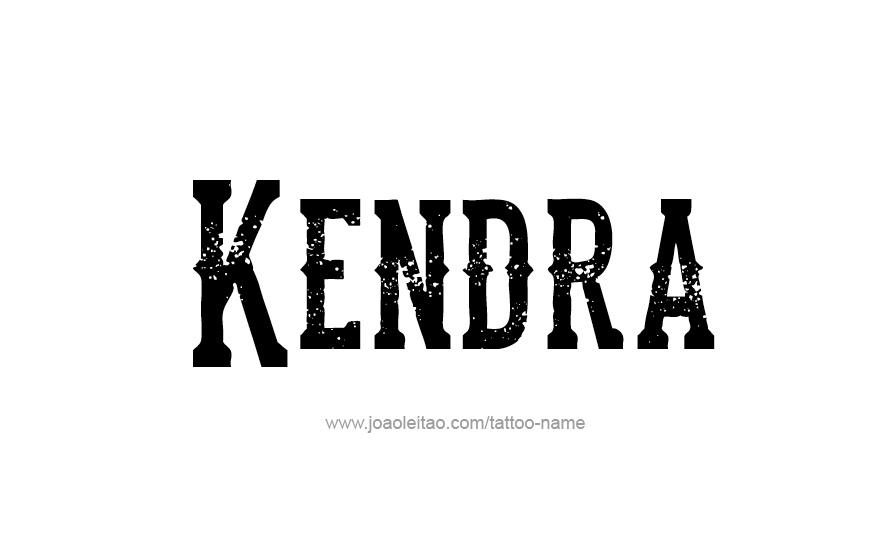 Tattoo Design Name Kendra   