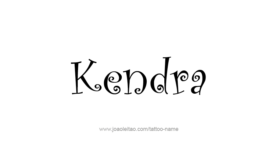 Tattoo Design Name Kendra   