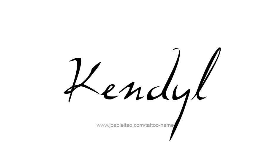 Tattoo Design Name Kendyl   