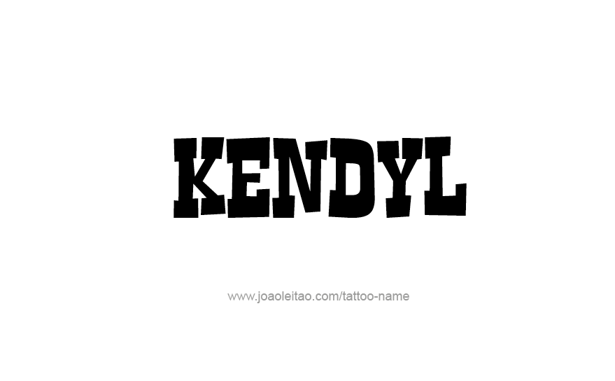 Tattoo Design Name Kendyl   