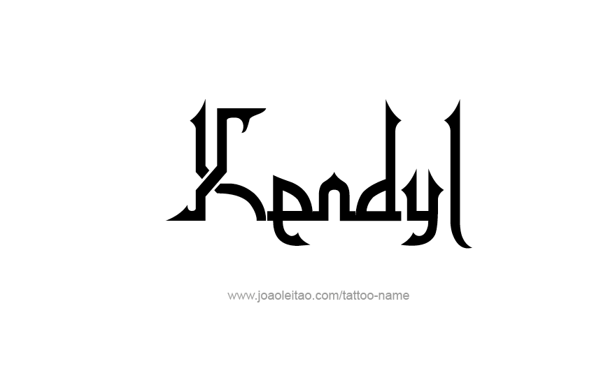 Tattoo Design Name Kendyl   