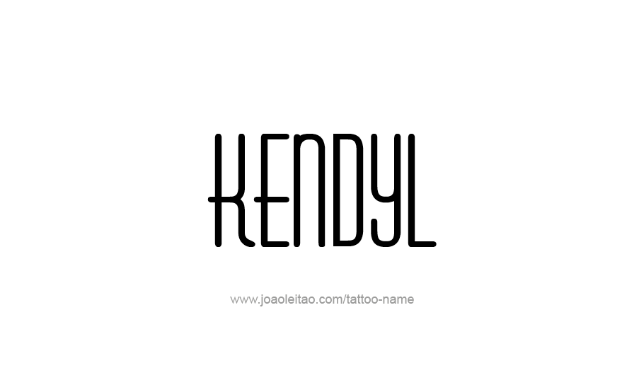 Tattoo Design Name Kendyl   