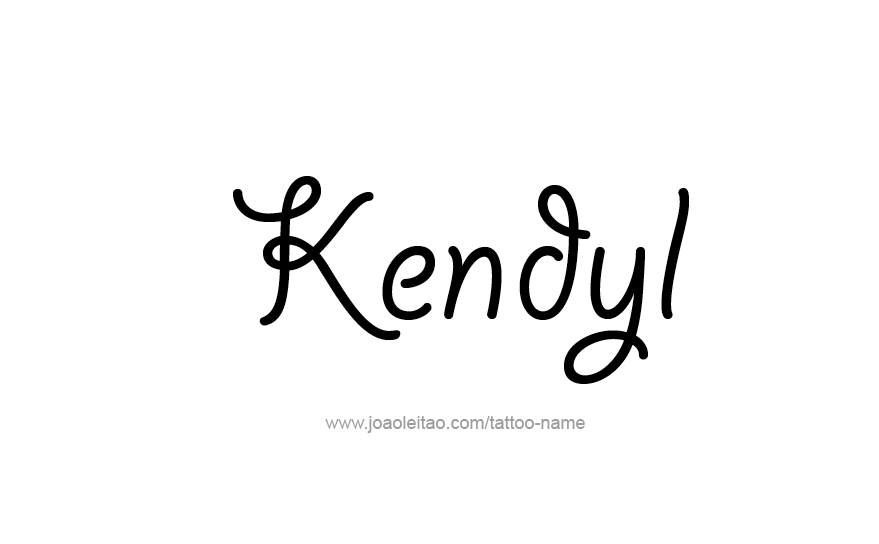 Tattoo Design Name Kendyl   