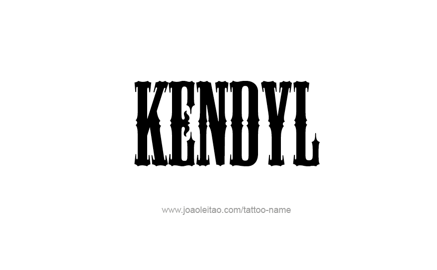 Tattoo Design Name Kendyl   