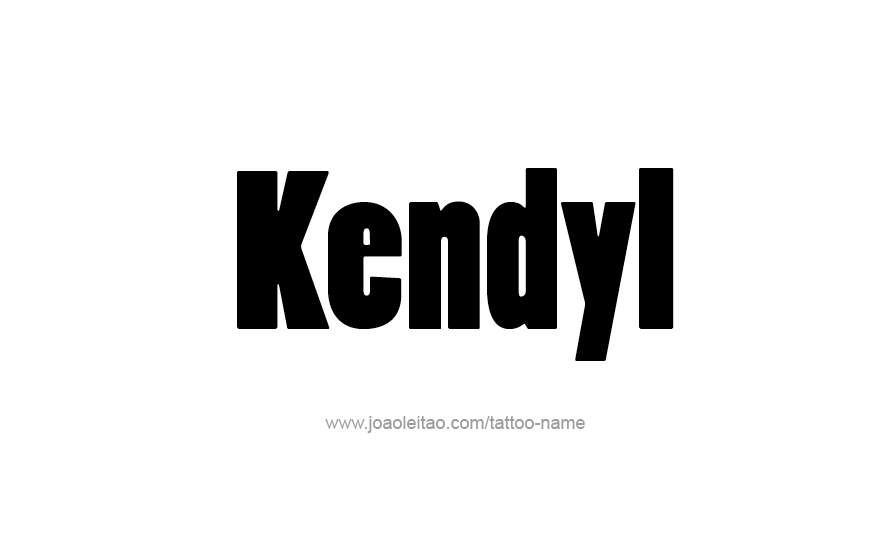 Tattoo Design Name Kendyl   