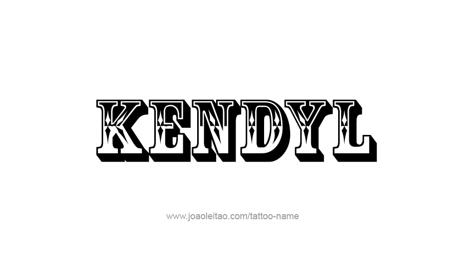 Tattoo Design Name Kendyl   