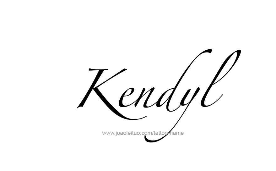 Tattoo Design Name Kendyl   