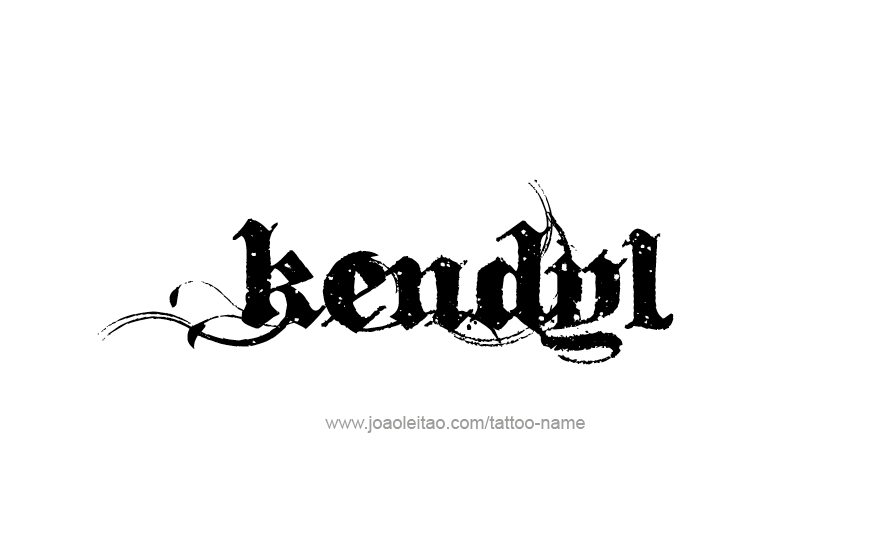 Tattoo Design Name Kendyl   