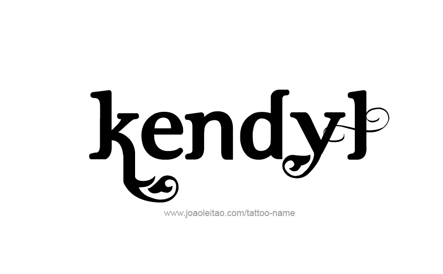 Tattoo Design Name Kendyl   