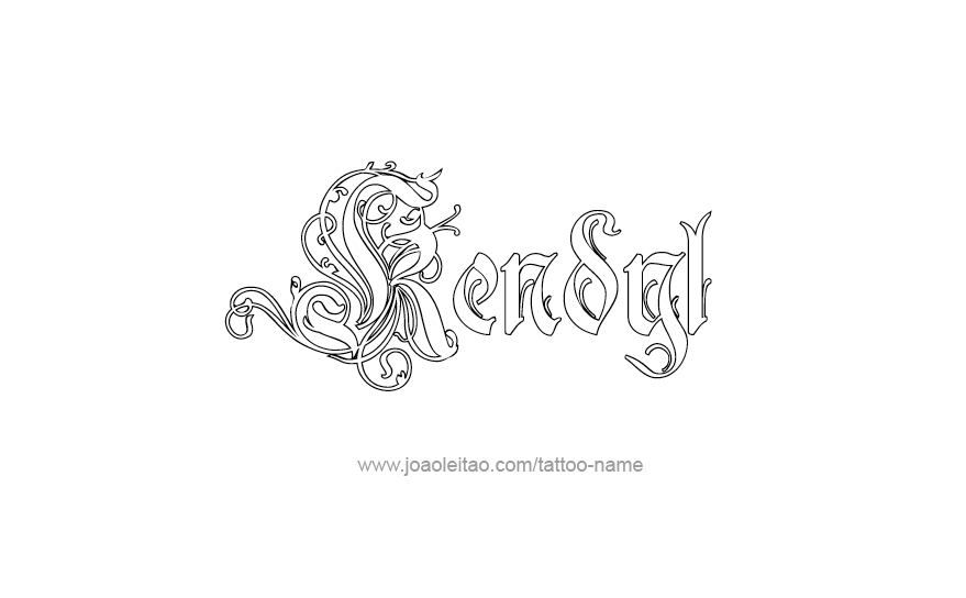 Tattoo Design Name Kendyl   