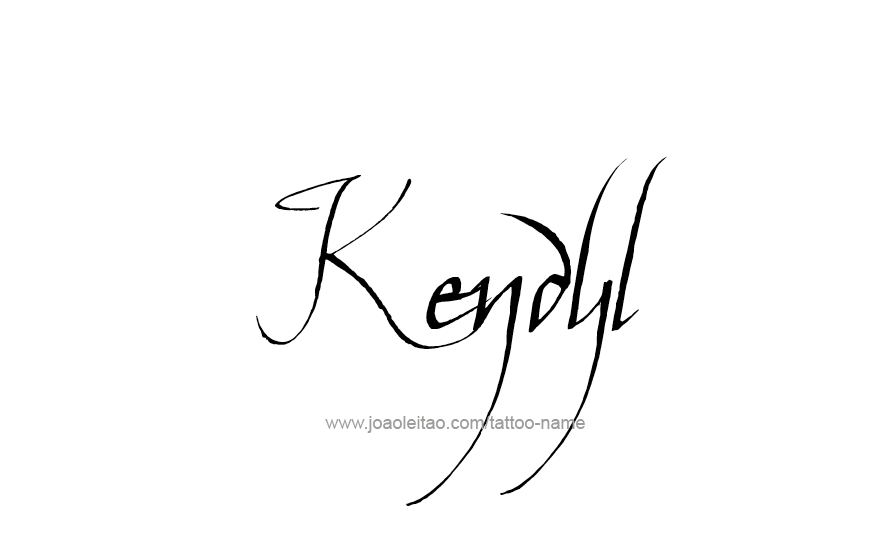 Tattoo Design Name Kendyl   