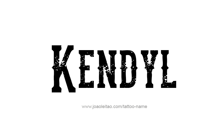 Tattoo Design Name Kendyl   