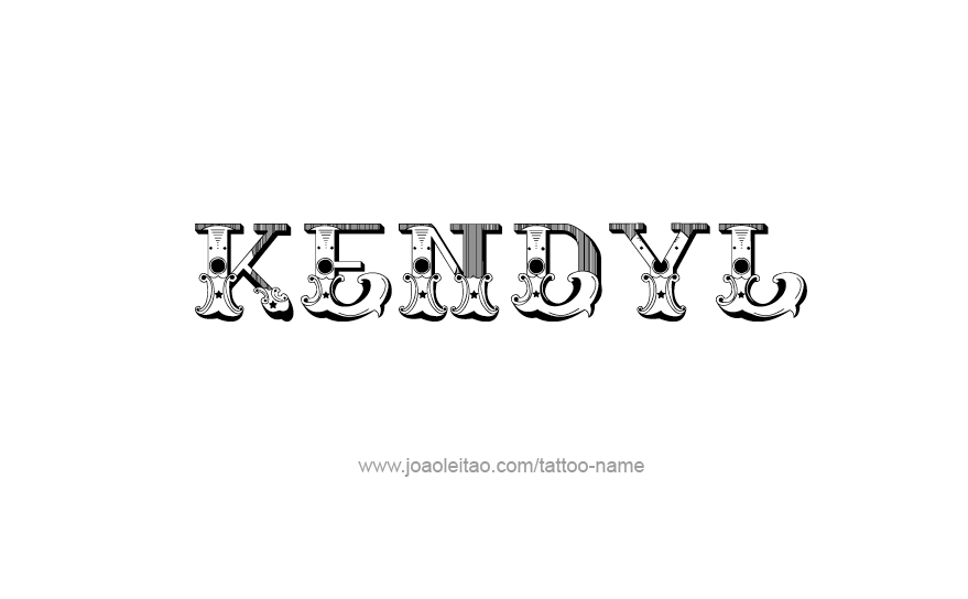 Tattoo Design Name Kendyl   