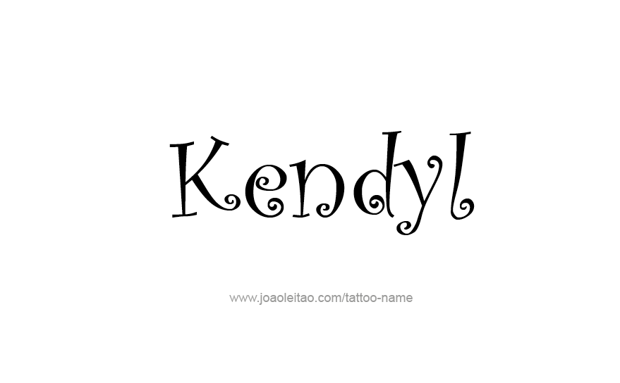 Tattoo Design Name Kendyl   