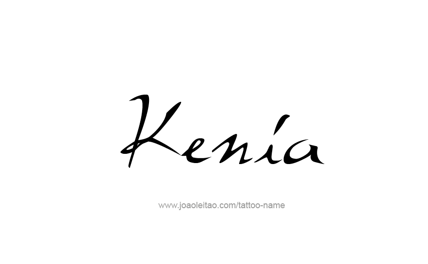 Tattoo Design Name Kenia   