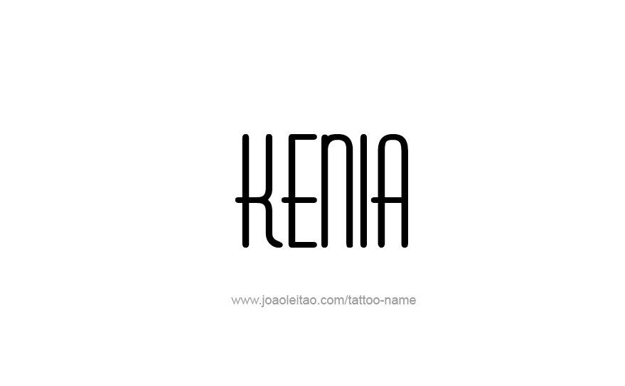 Tattoo Design Name Kenia   