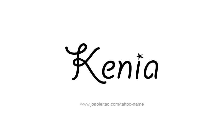 Tattoo Design Name Kenia   