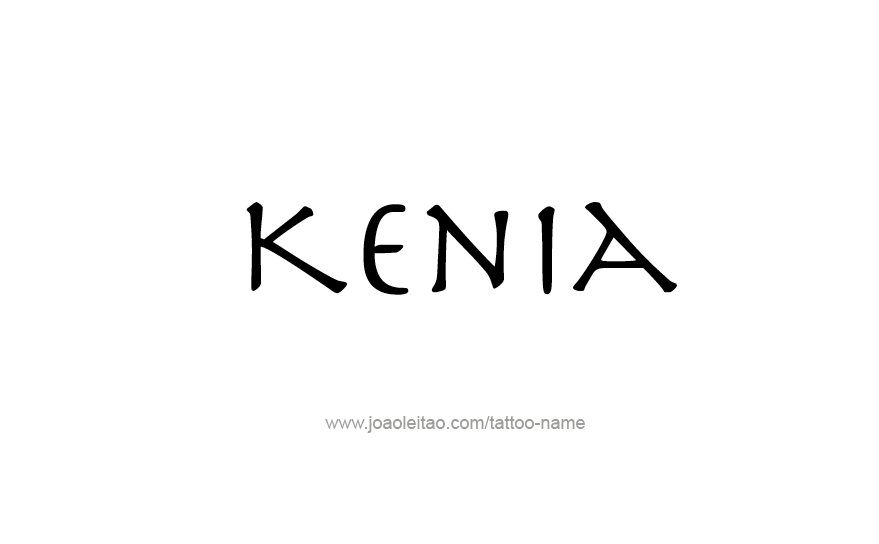 Tattoo Design Name Kenia   