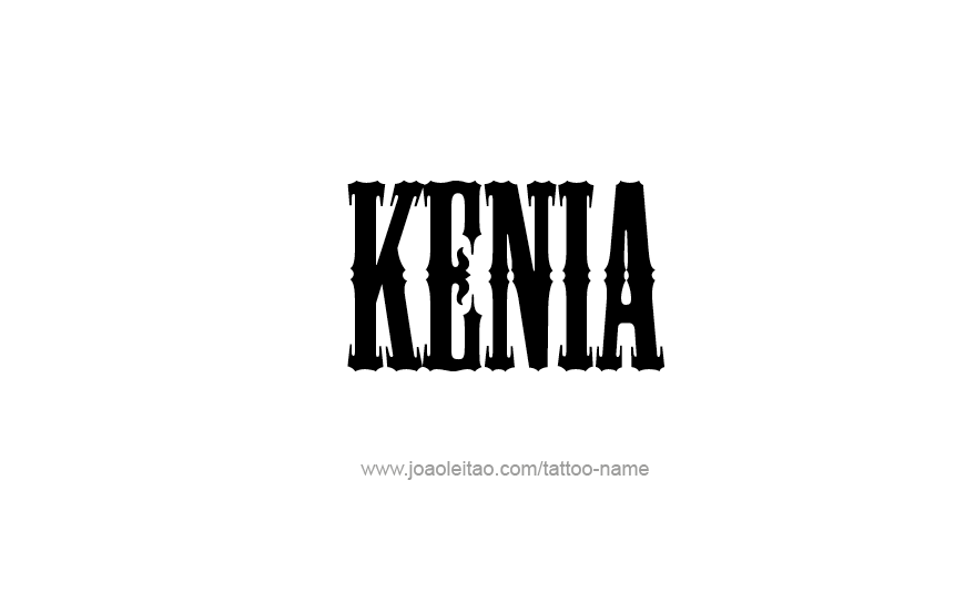 Tattoo Design Name Kenia   