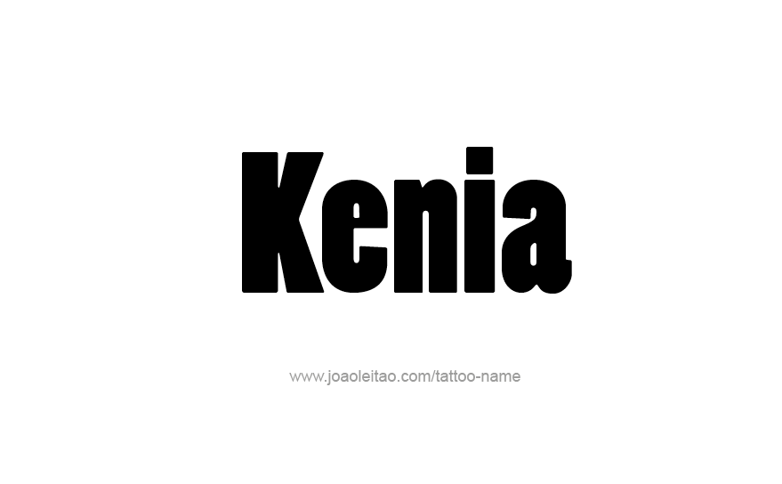 Tattoo Design Name Kenia   