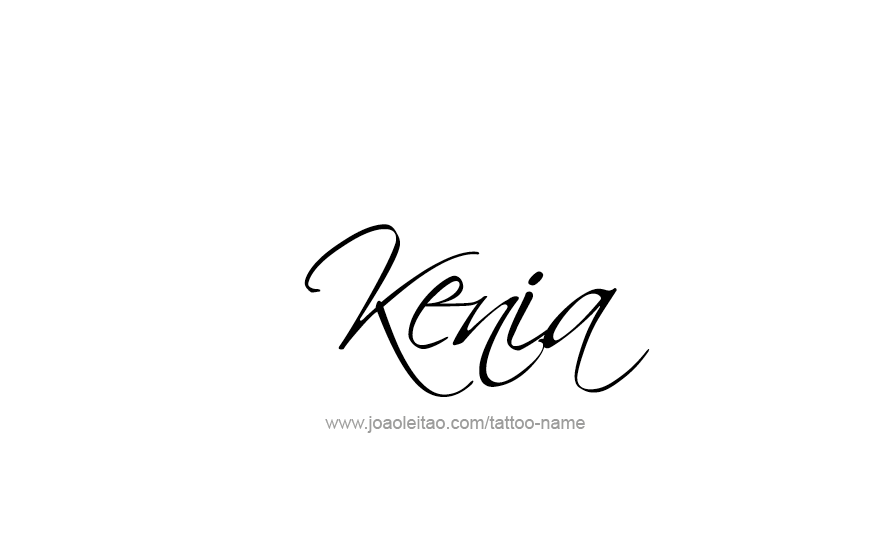 Tattoo Design Name Kenia   