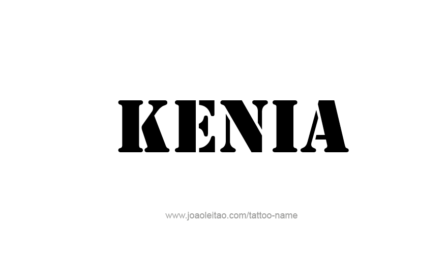 Tattoo Design Name Kenia   