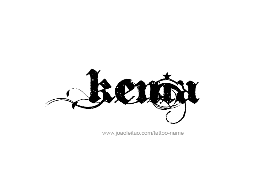 Tattoo Design Name Kenia   