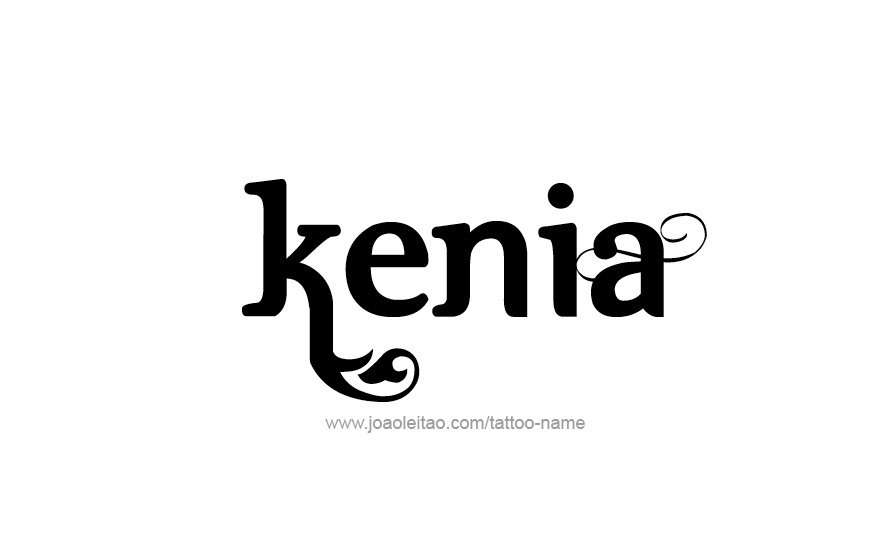 Tattoo Design Name Kenia   