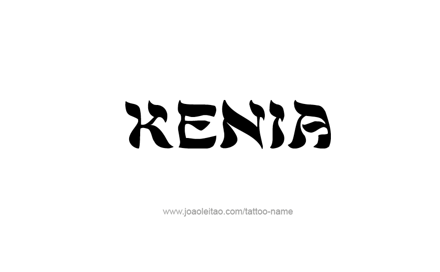 Tattoo Design Name Kenia   