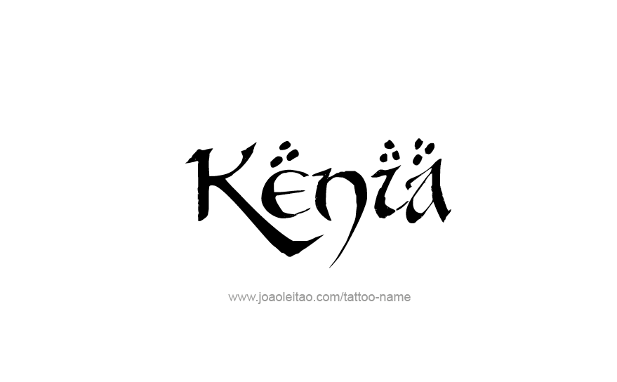 Tattoo Design Name Kenia.