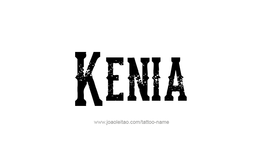 Tattoo Design Name Kenia   