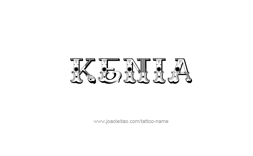 Tattoo Design Name Kenia   