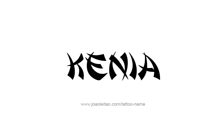 Tattoo Design Name Kenia   